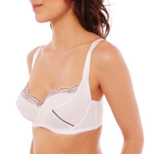 soutien gorge emboitant bonnets c d et e ivoire noisette entrechat