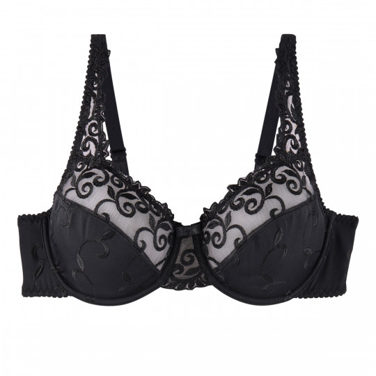 Soutien-gorge à armatures grand maintien bonnet E, F et G noir Duchesse