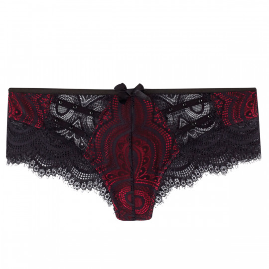 Shorty tanga noir/rouge La Bamba