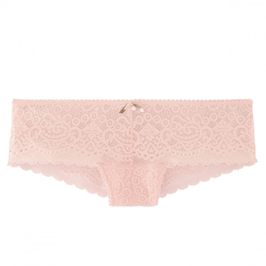 Shorty tanga rose poudre Tapageuse