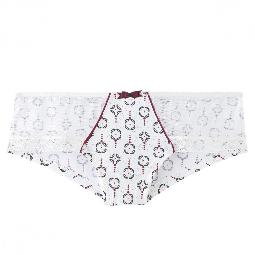 Shorty ivoire/bordeaux Aquatik