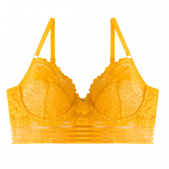 Soutien-gorge corbeille jaune Pétillante