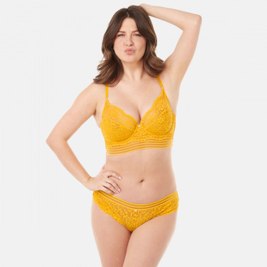 Soutien-gorge corbeille jaune Pétillante