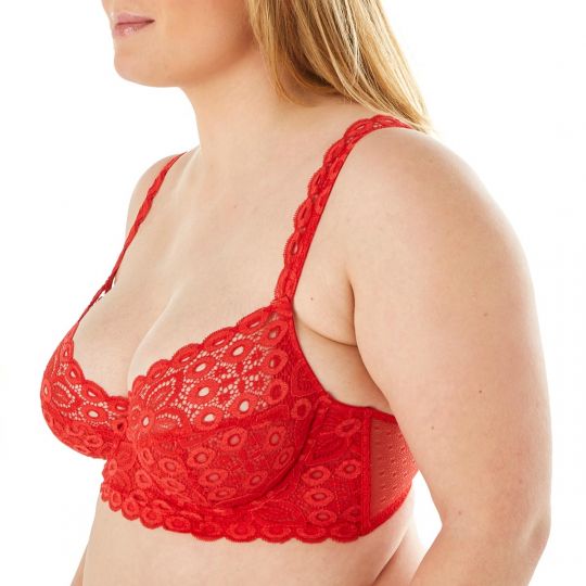 Soutien-gorge grand maintien bonnets C, D et E coquelicot Intrépide