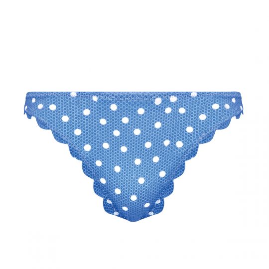 Slip de bain bleu Coquillage