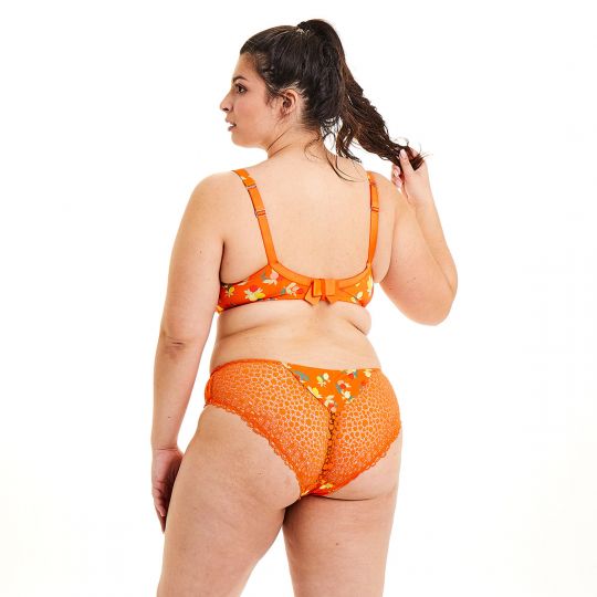 Soutien-gorge grand maintien imprimé orange Nouméa