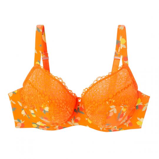 Soutien-gorge grand maintien imprimé orange Nouméa