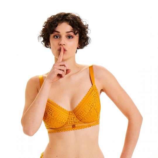 Soutien-gorge corbeille jaune Imprévu