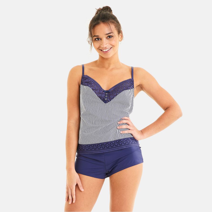 Top short bleu marine Pacotille