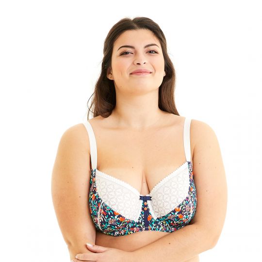 Soutien-gorge grand maintien ivoire Pâquerette