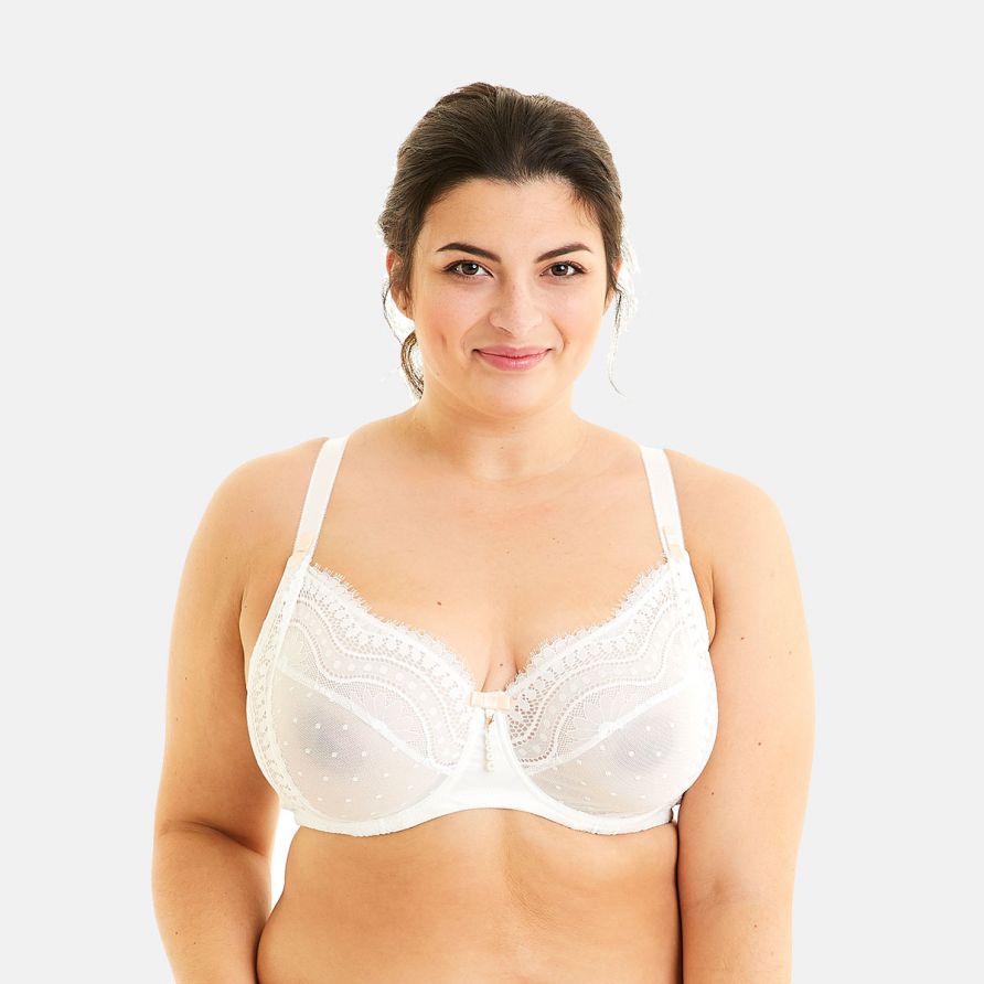 Soutien-gorge grand maintien ivoire Pièce Montée