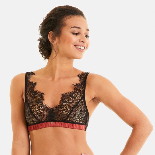 Soutien-gorge Moulé Armatures caramel, noir, perle