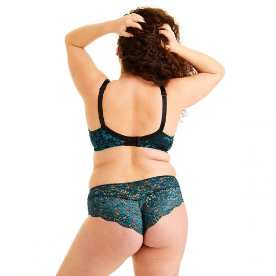 Soutien-gorge grand maintien turquoise Bergamote