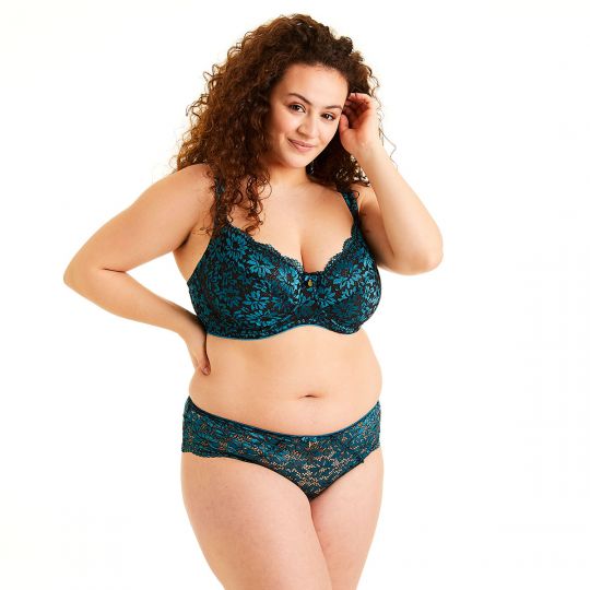 Soutien-gorge grand maintien turquoise Bergamote