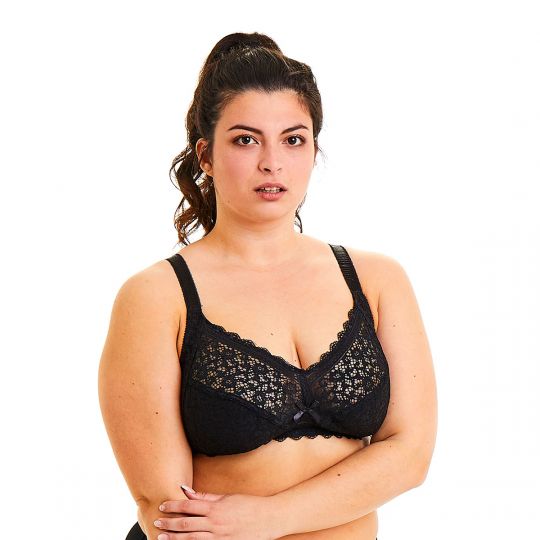 Soutien-gorge souple sans armatures noir Elena