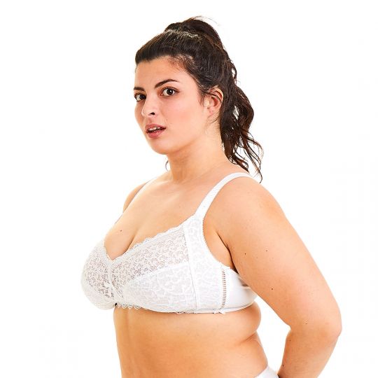 Soutien-gorge souple sans armatures blanc Elena