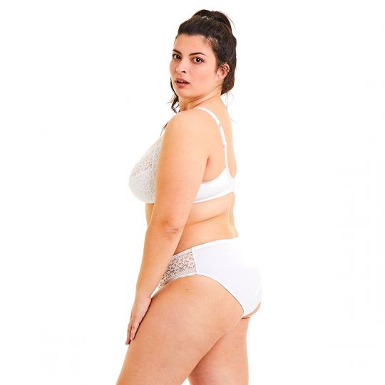 Soutien-gorge souple sans armatures blanc Elena