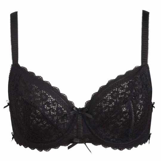 Soutien-gorge à armatures grand maintien noir Elena