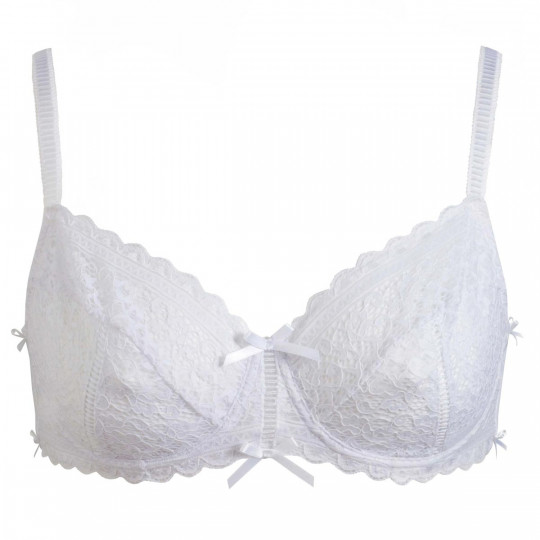 Soutien-gorge à armatures grand maintien blanc Elena