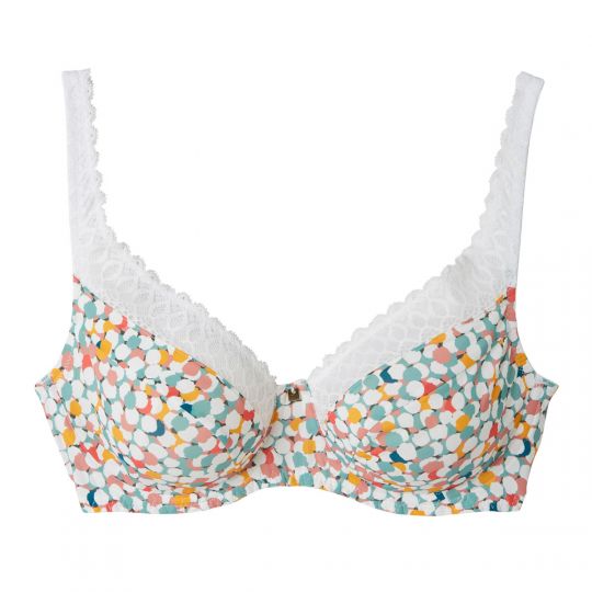 Soutien-gorge grand maintien imprimé Meringue