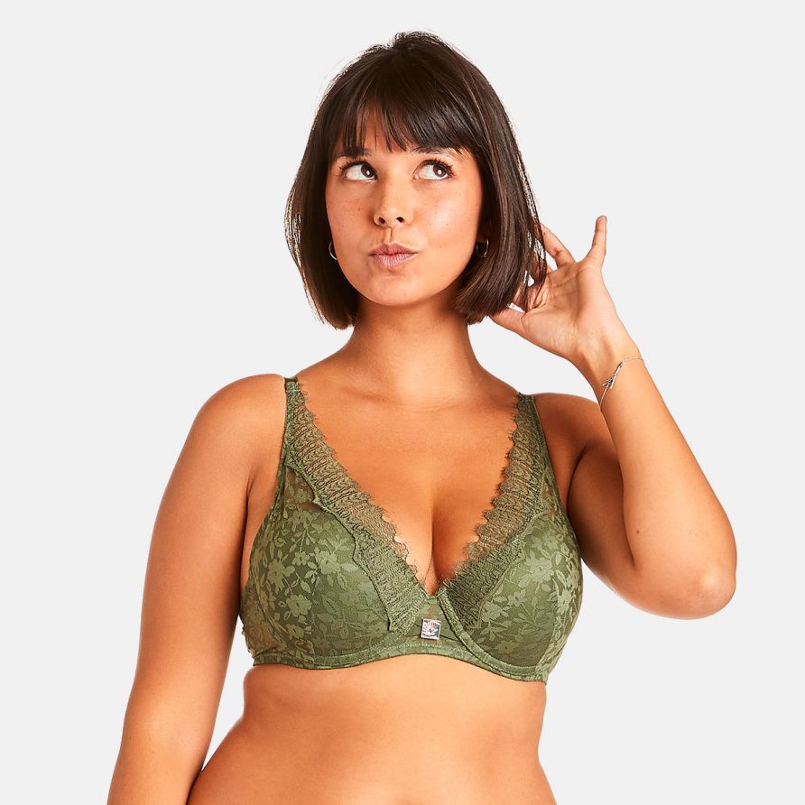 Soutien-gorge ampliforme vert Pamoison