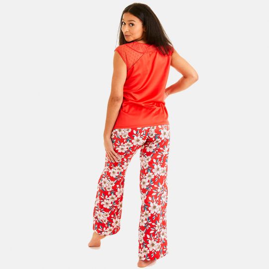 Top de pyjama rouge Incendie