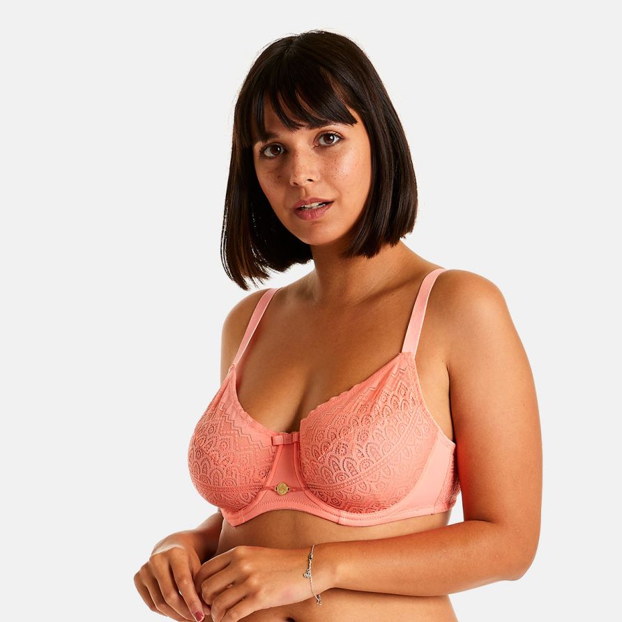 Soutien-gorge à armatures orange Gaufrette