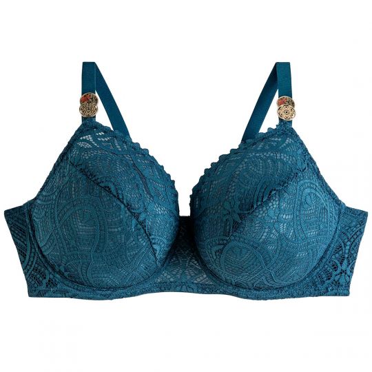 Soutien-gorge à armatures grand maintien bleu Paprika