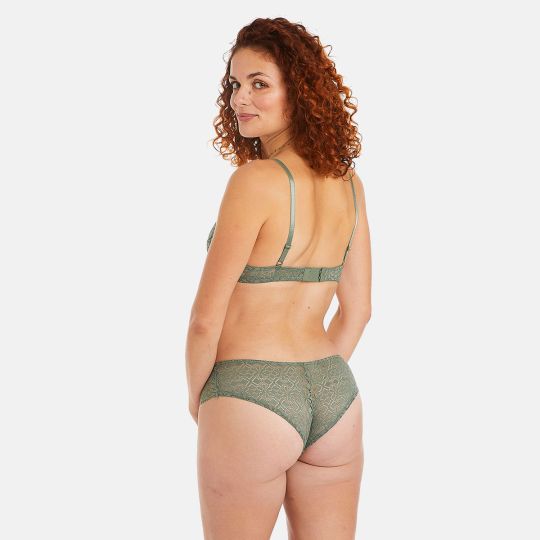 Soutien-gorge ampliforme coque moulée kaki Absinthe