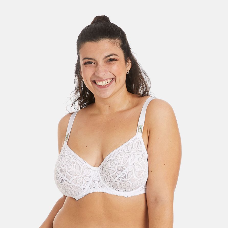 Soutien-gorge à armatures grand maintien blanc Roulotte