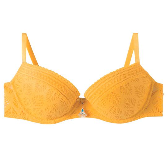 Soutien-gorge ampliforme coque moulee jaune Ruche