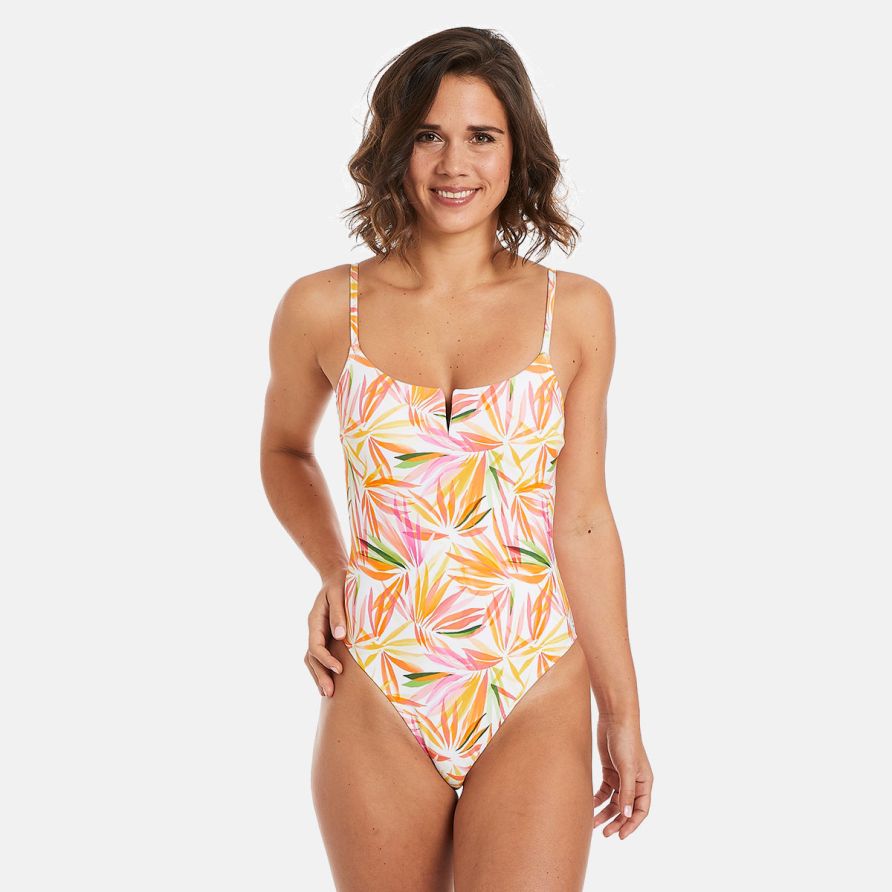 Maillot de bain 1 pièce blanc Bali