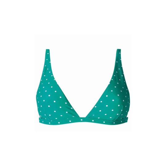 Haut de maillot de bain triangle vert Beguin