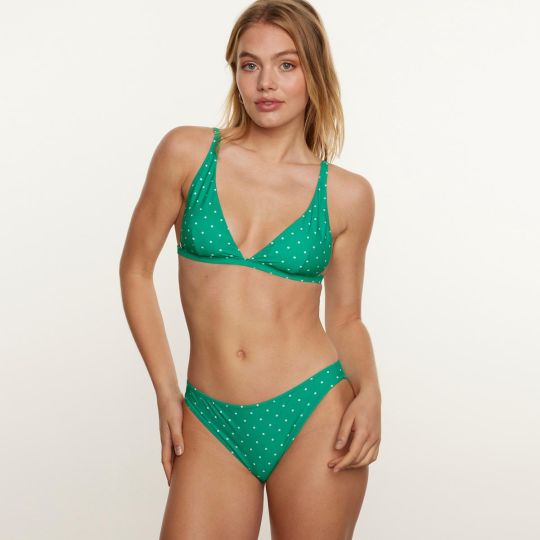 Haut de maillot de bain triangle vert Beguin