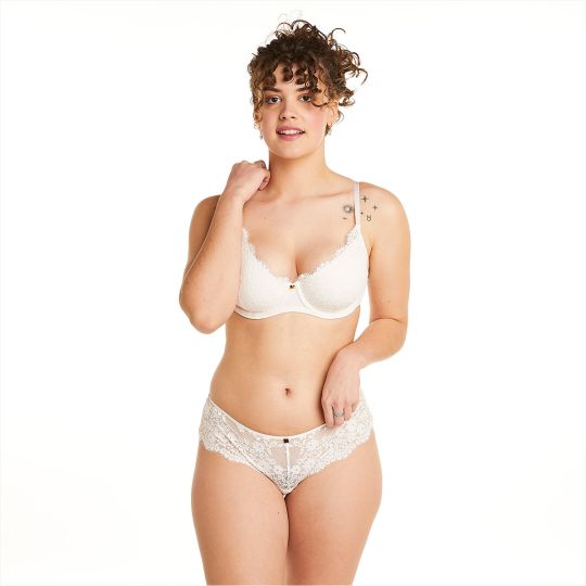 Soutien-gorge ampliforme coque moulée ivoire Gaïa