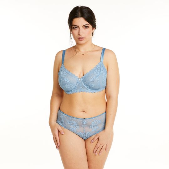 Soutien-gorge à armatures grand maintien bleu Siwa