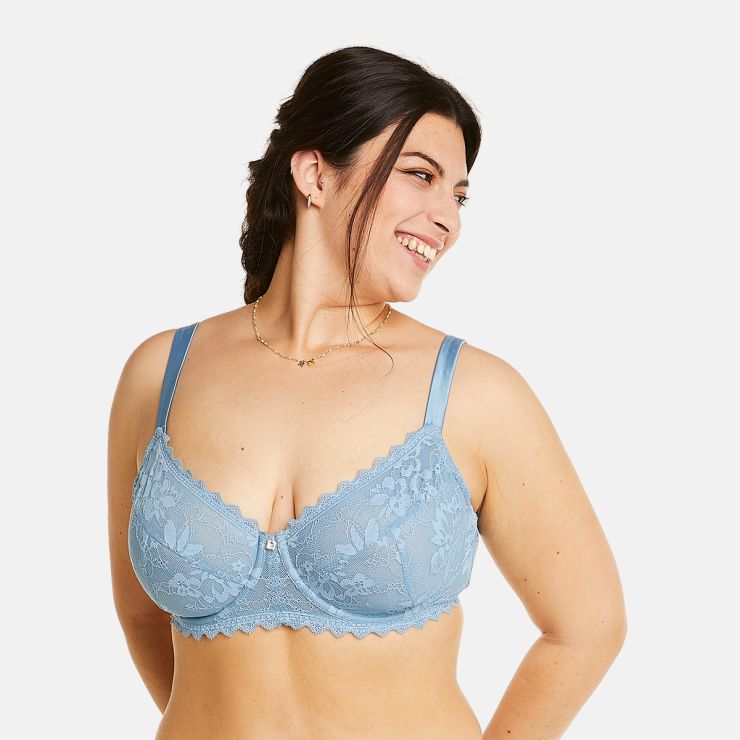 Soutien-gorge à armatures grand maintien bleu Siwa