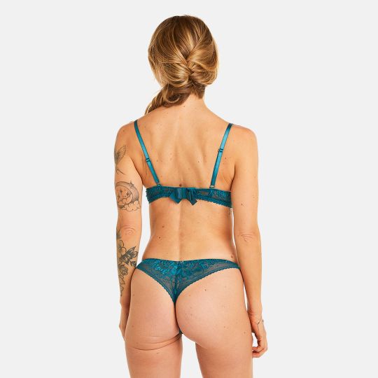 Soutien-gorge ampliforme coque moulée bleu Nanaya