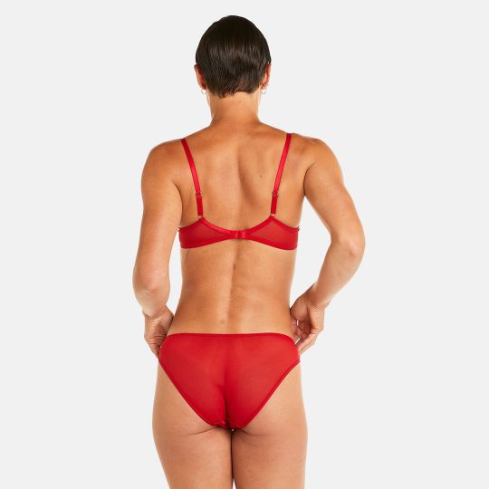 Soutien-gorge ampliforme coque moulée rouge Miracle