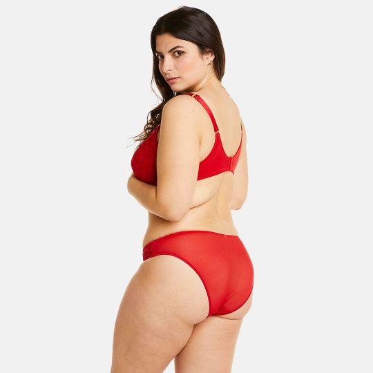 Soutien-gorge à armatures grand maintien rouge Miracle