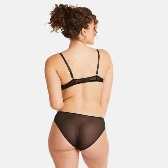 Soutien-gorge à armatures noir Rafale