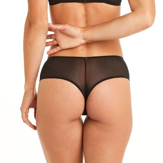 Shorty tanga noir Indécise