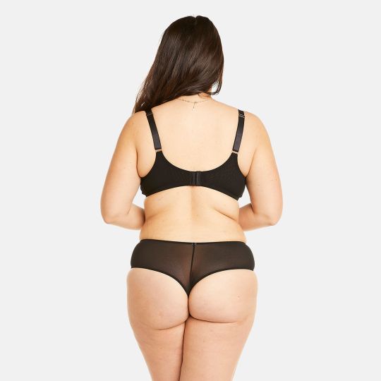 Soutien-gorge à armatures grand maintien noir Indécise