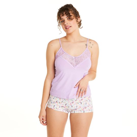 Top + short lilas Entracte