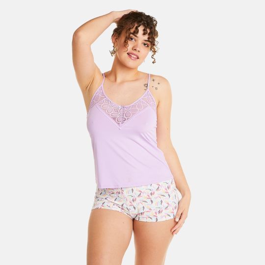 Top + short lilas Entracte