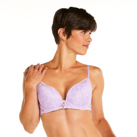 Soutien-gorge ampliforme coque moulée lilas Entracte