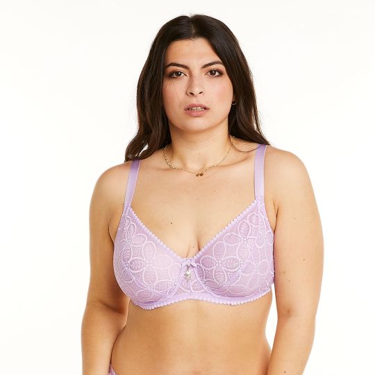 Soutien-gorge à armatures grand maintien lilas Entracte