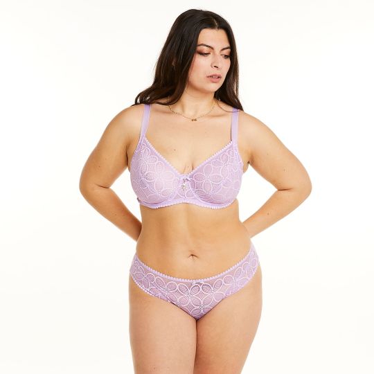 Soutien-gorge à armatures grand maintien lilas Entracte