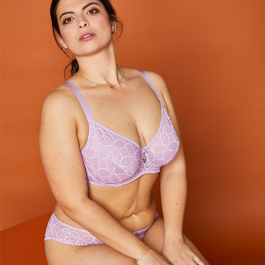 Soutien-gorge à armatures grand maintien lilas Entracte