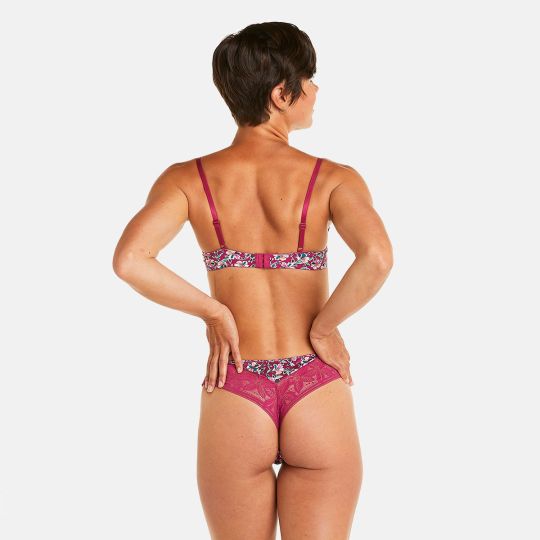 Soutien-gorge ampliforme coque moulée rose Paix